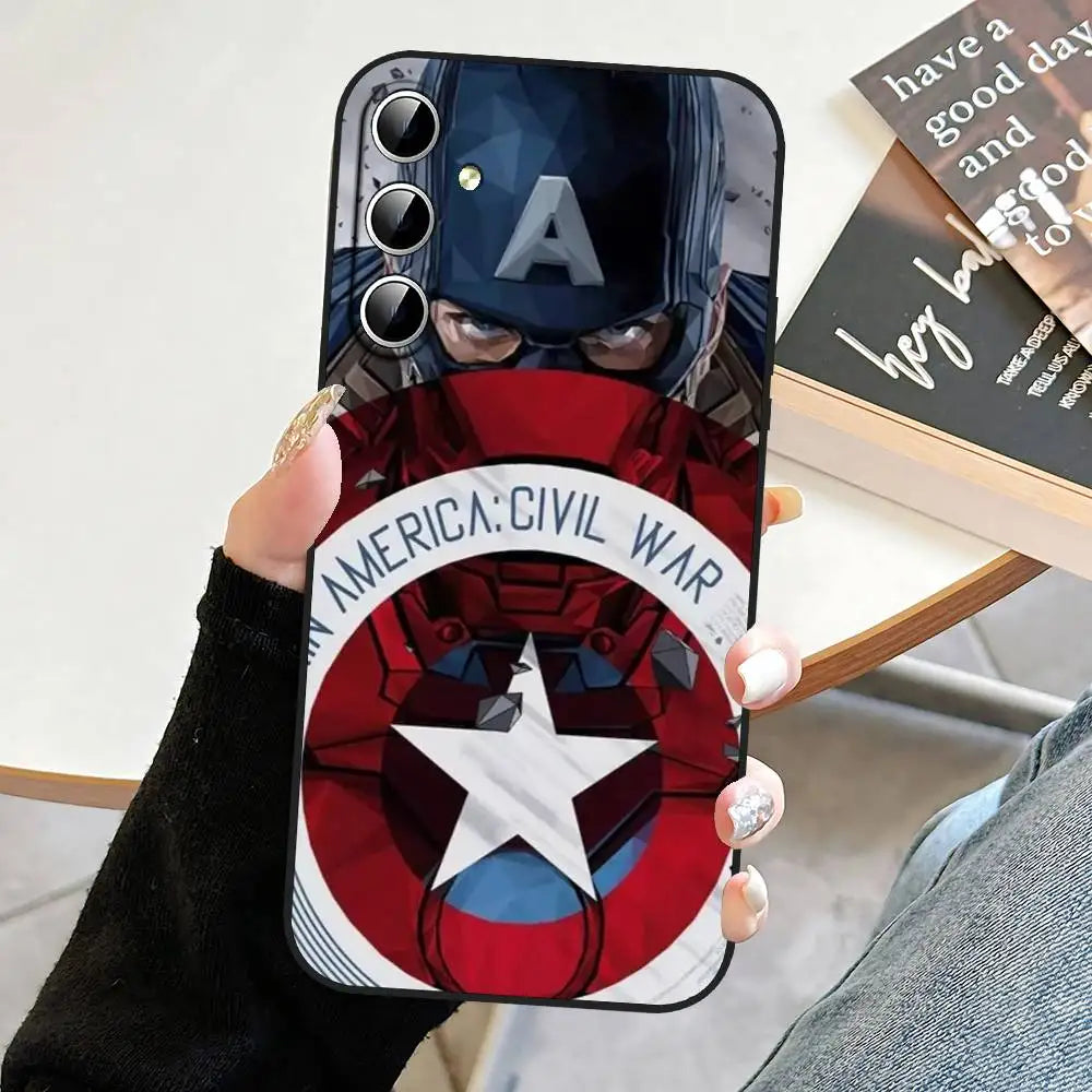 C-Captain America Phone Case For Samsung Galaxy S21 S22 S23 S24ULTRA S25ULTRA FE Ultra Plus5G A52S S26 Soft Cover