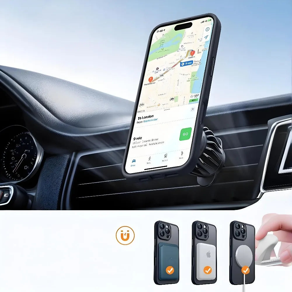 Translucent Black Matte Magnetic Phone Case For iPhone 17 16 15 14 Plus 13 12 11 Pro Max Air For Magsafe Wireless Charge Cover