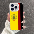 German Flag Phone Case For IPhone 17 16 15 14 13 12 11 Pro Max Plus Color Shockproof Back Silver Cover