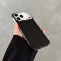 Luxury Ultra Thin Frameless Leather Texture Phone Cases For iPhone 17 Air 16 15 14 Pro Max Business Solid Color Shockproof Cover