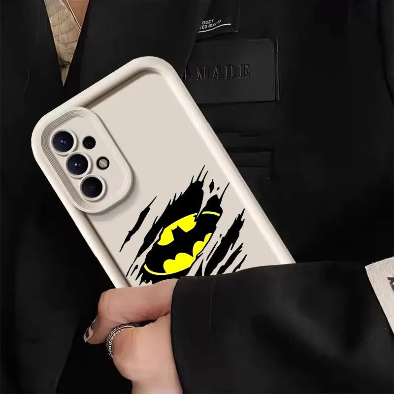Luxury Fashion B-Batmans-Supermans Case For Samsung Galaxy A57 A56 5G A37 A36 A17 A07 A26 A16 A06 A55 A52 A14 A73 A34 Soft Cover
