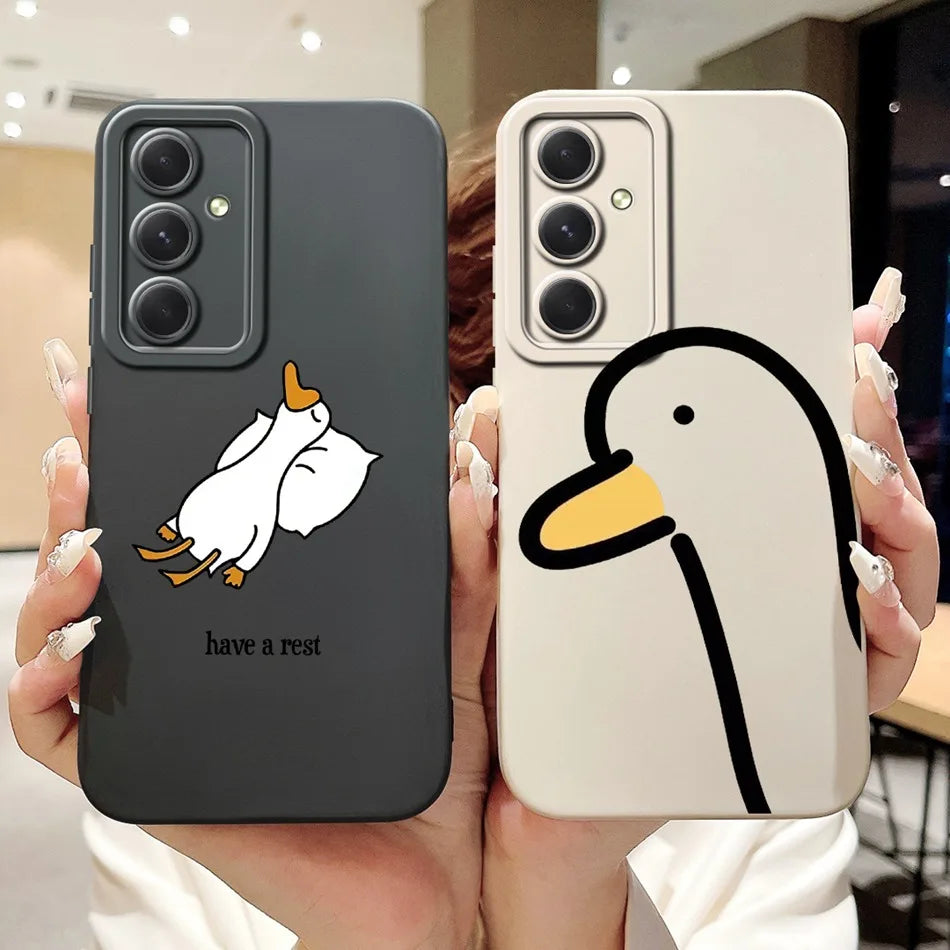 For Samsung Galaxy S23 FE S23 5G Cute Panda Rabbit Cartoon Case For Samsung S 23 23FE Shockproof Soft Silicone Phone Cases