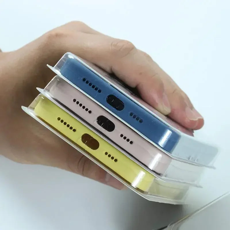 Official Case for Apple IPhone 17 Pro Max 16 Pro Max 15 14 Plus 13 12 Original Liquid Silicone Soft Shockproof Protect Cover