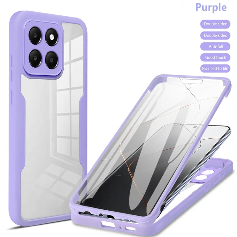 360 Full Body Protection Case For Samsung Galaxy S21 FE S22 S23 Plus S24 Ultra M02 M32 M33 M52 M53 Double Sided Shockproof Cover