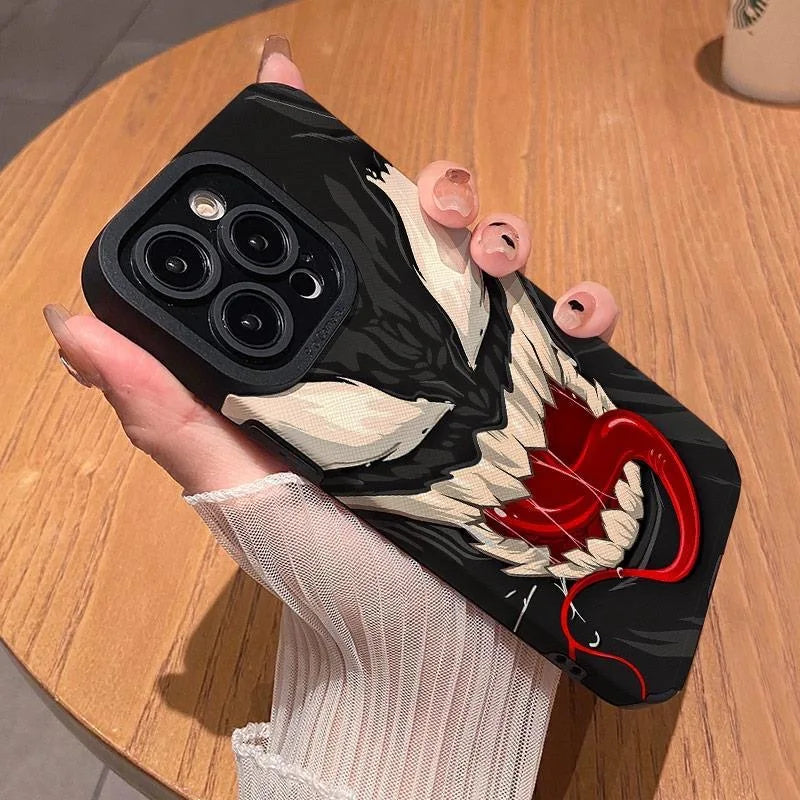 New Cool Ins Movie venoms 3 Pupil Full Screen Phone Case For iPhone 16 15 14 13 12 11 X XR Xs SE2 SE 8 7 Plus Pro Max Mini