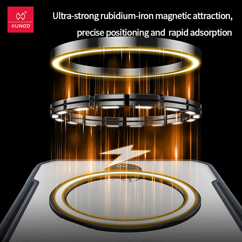Xundd Magnetic Holder Case for Nubia Red Magic 11 Pro Plus 11 Air /9 10 Pro Plus, Airbag Anti-Fall Protection, Camera Protect