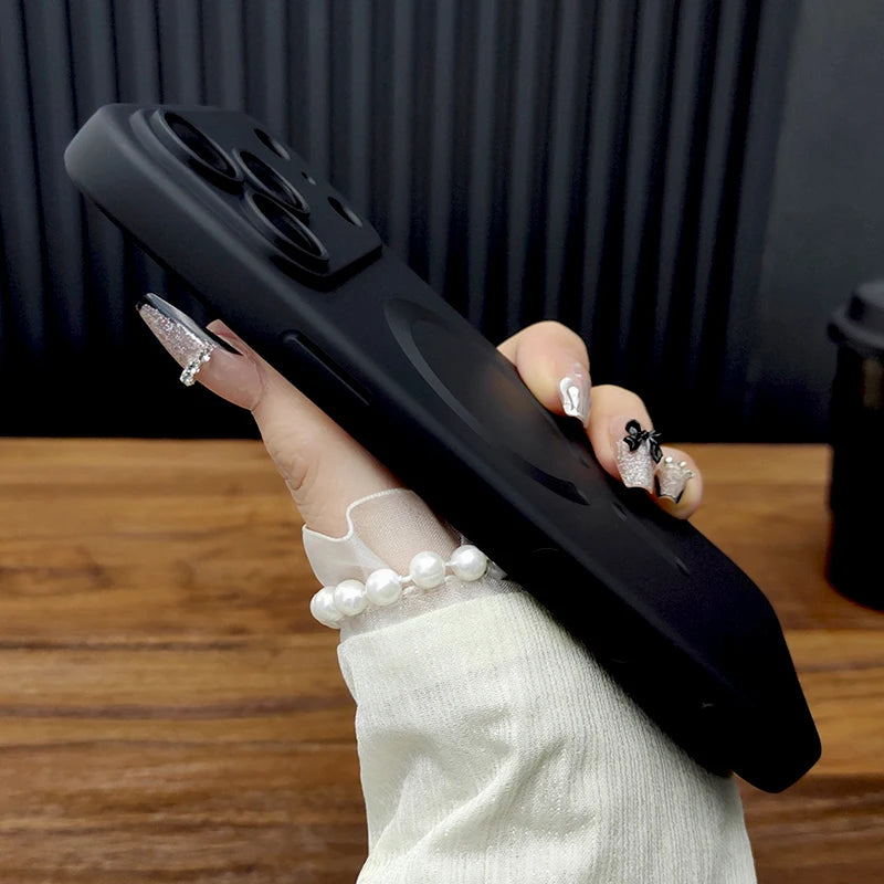 Soft TPU Case For iPhone 17 16 15 14 13 12 11 Pro Max 15Pro 14Pro 13Pro iPhone15 iPhone14 Pro for Magsafe Mag Safe Charge Covers