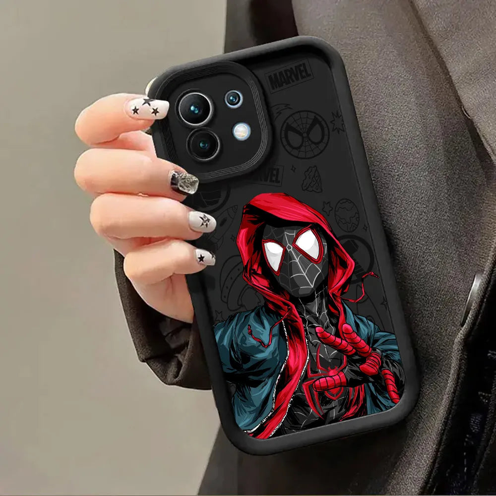 Marvel Ironman Captain America Case for Xiaomi Mi 13T 14 14T 15 15T Pro 17 Ultra Poco M7 M8 F8 F7 X7 X8 Pro Max Shockproof Cover