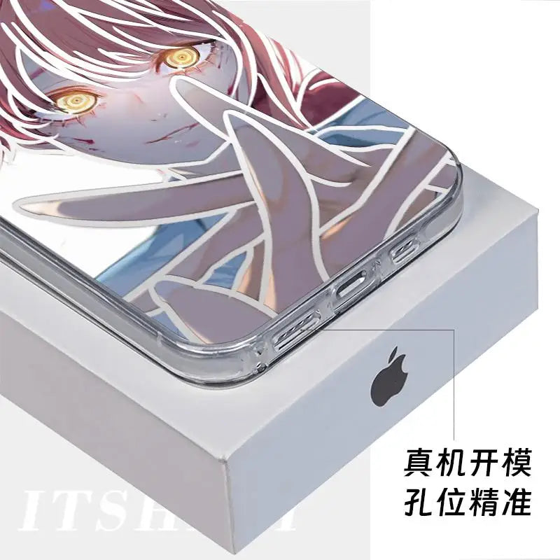 Cute Girl Makima Chainsaw Man Phone Case for iPhone 11 12 13 14 15 16 17 Pro Max Plus mini Air 17promax Cartoon Back Cover