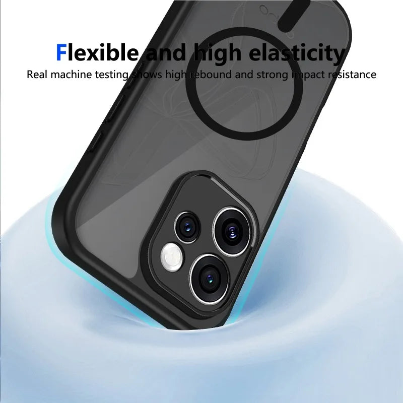 Case For OPPO Reno 15 Pro Max 15F 14F 13F 12F Matte Clear Magnetic Shockproof Cover For OPPO Reno 13  14 15 Pro Mini