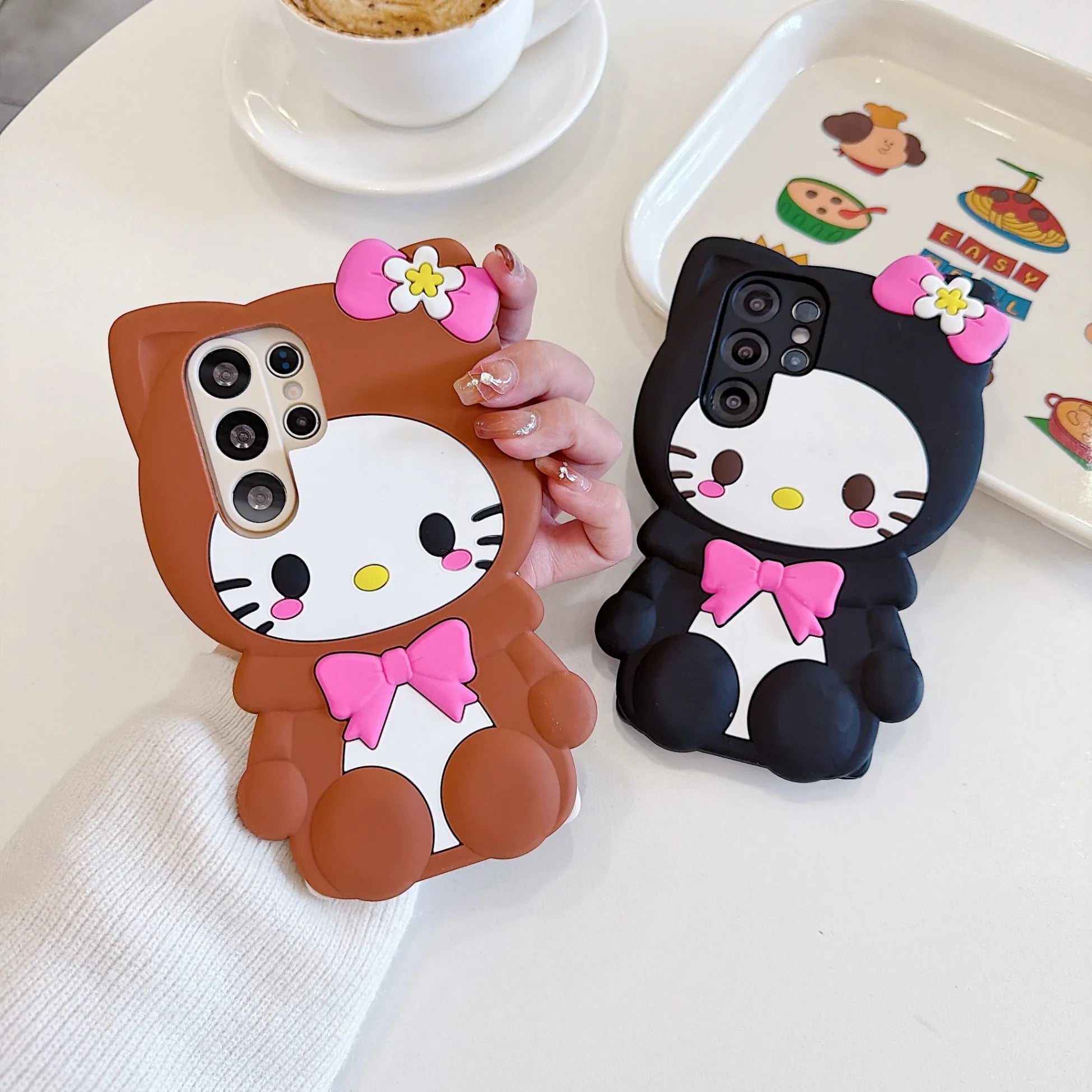 Kawaii Sanrio Hello Kitty Girlish Case For Samsung Galaxy S26 Ultra S25 S24 S23 S22 Plus FE A57 A37 A56 A36 A55 Shockproof Cover