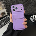 luxury Leather Card Holder Wallet Case For iPhone 11 12 13 mini 14 15 16 E 17 Pro Max 8 7 Plus X Camera Lens Protection Cover