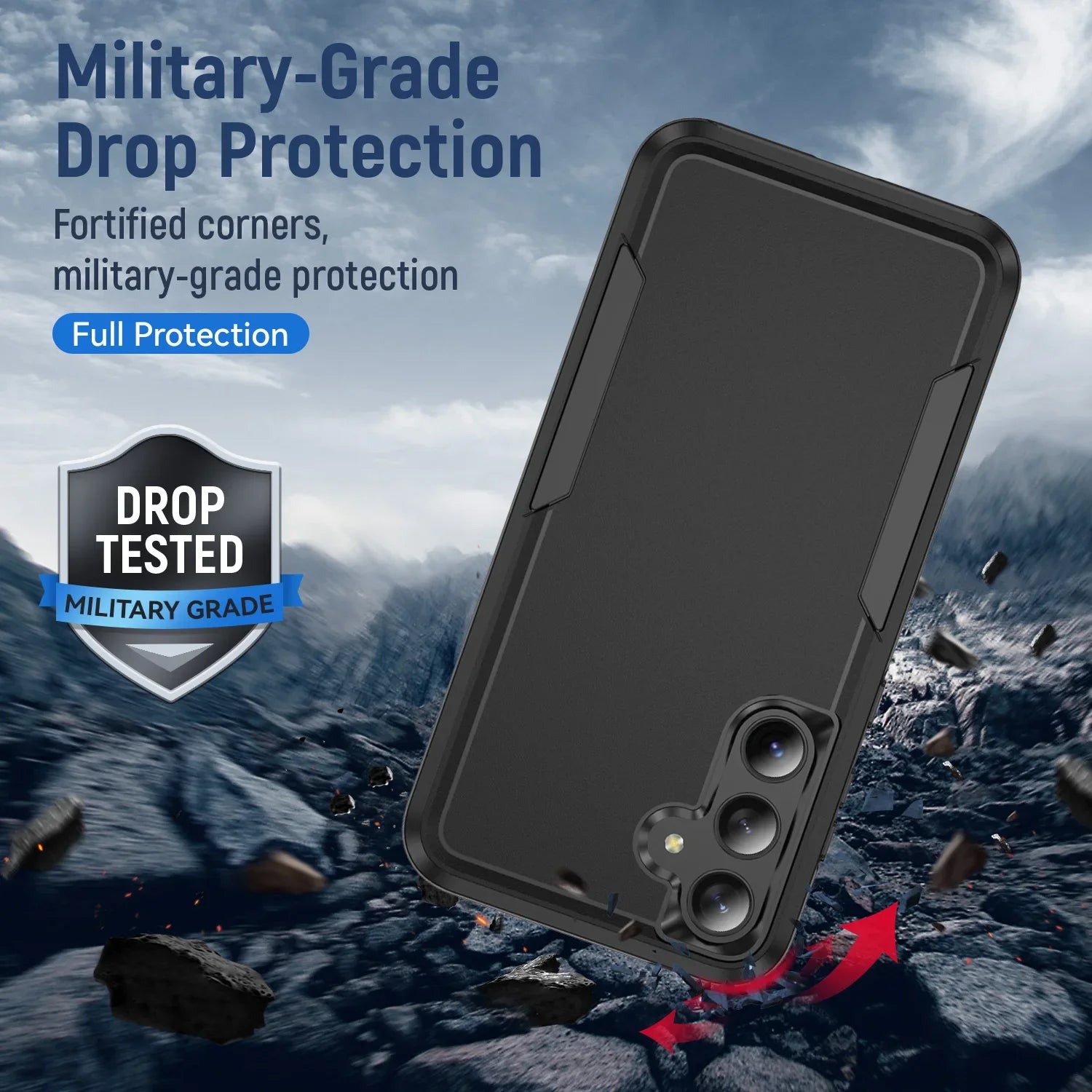 Military Grade Cases for Samsung Galaxy S24 FE S22 S23 Plus S21 S25 Ultra Edge A16 A56 A36 A26 A06 A55 A35 A15 Armor Case Coque