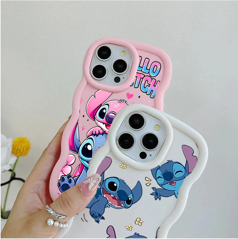 Adorable Stitch Case For Iphone 17 Air 17 Pro Max 16 15 14 13 12 11 Pro Max 16e 14 16 15 Plus 16+ INS Candy Colorful Soft Shell