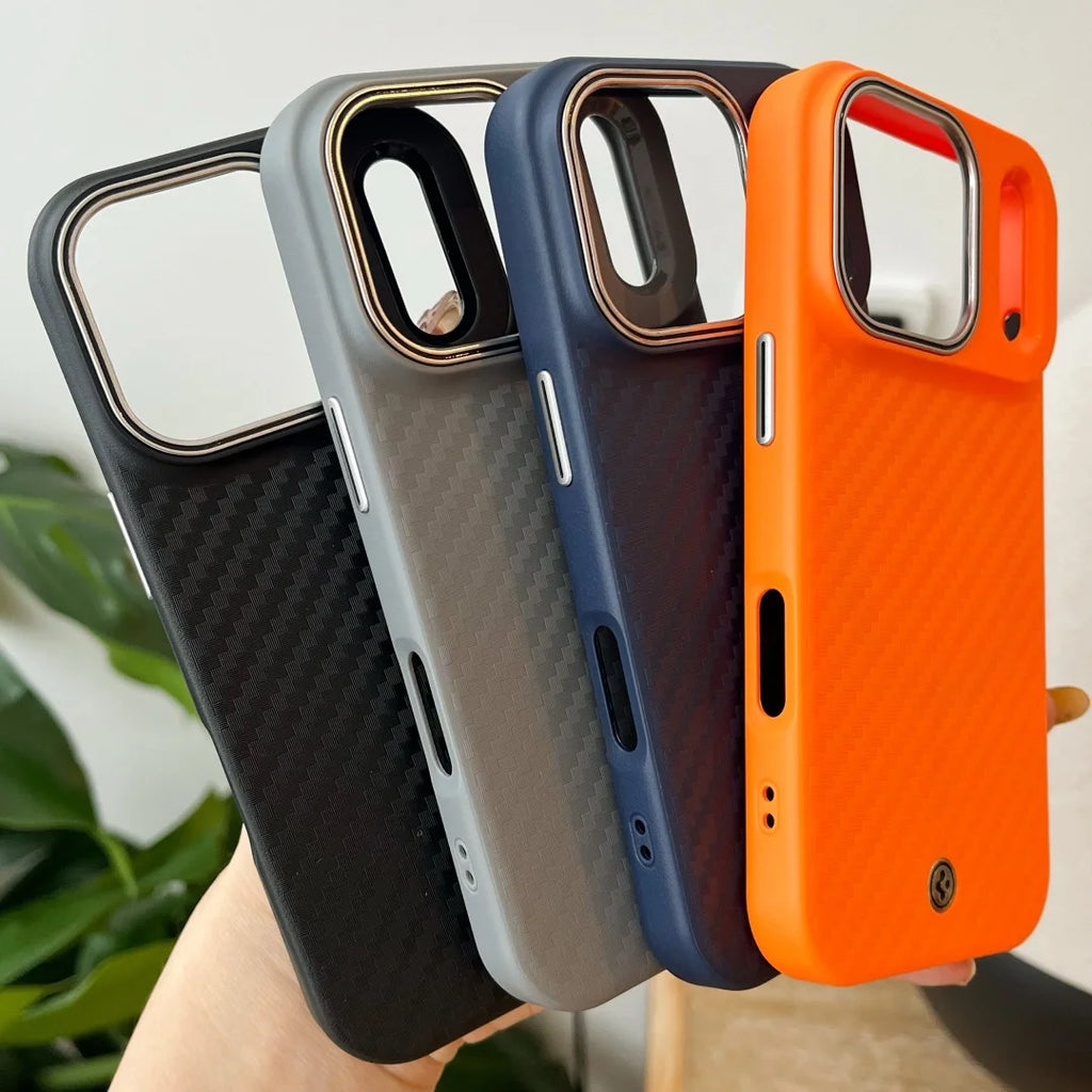 Spigen Luxury Kevlar Aramid Carbon Fiber Case For iphone 17 Air 16 17 Pro Max Pro For Magsafe Wireless Charging Cover With Box