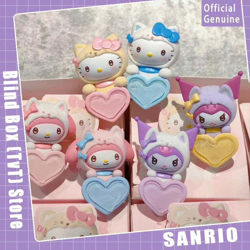 Genuine Sanrio Guardian Meow Group Hipper Series Blind Box Hello Kitty Cute Mini Collection Desktop Ornament Fashion Trend Gift
