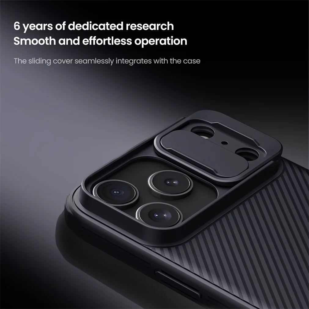 NILLKIN For iPhone 17 Pro Max / 17 Pro MagSafe Case CamShield Pro Magnetic Charging Slide Camera Cover For iPhone17 / Air