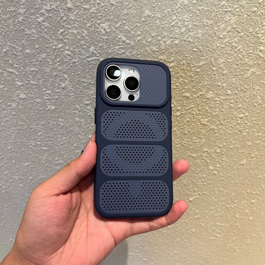 Fashion Heat Dissipation Mesh Matte Magnetic Case for IPhone 17 13 12 Pro Max 15 14 Plus 16E Shockproof Lens Protect Back Cover