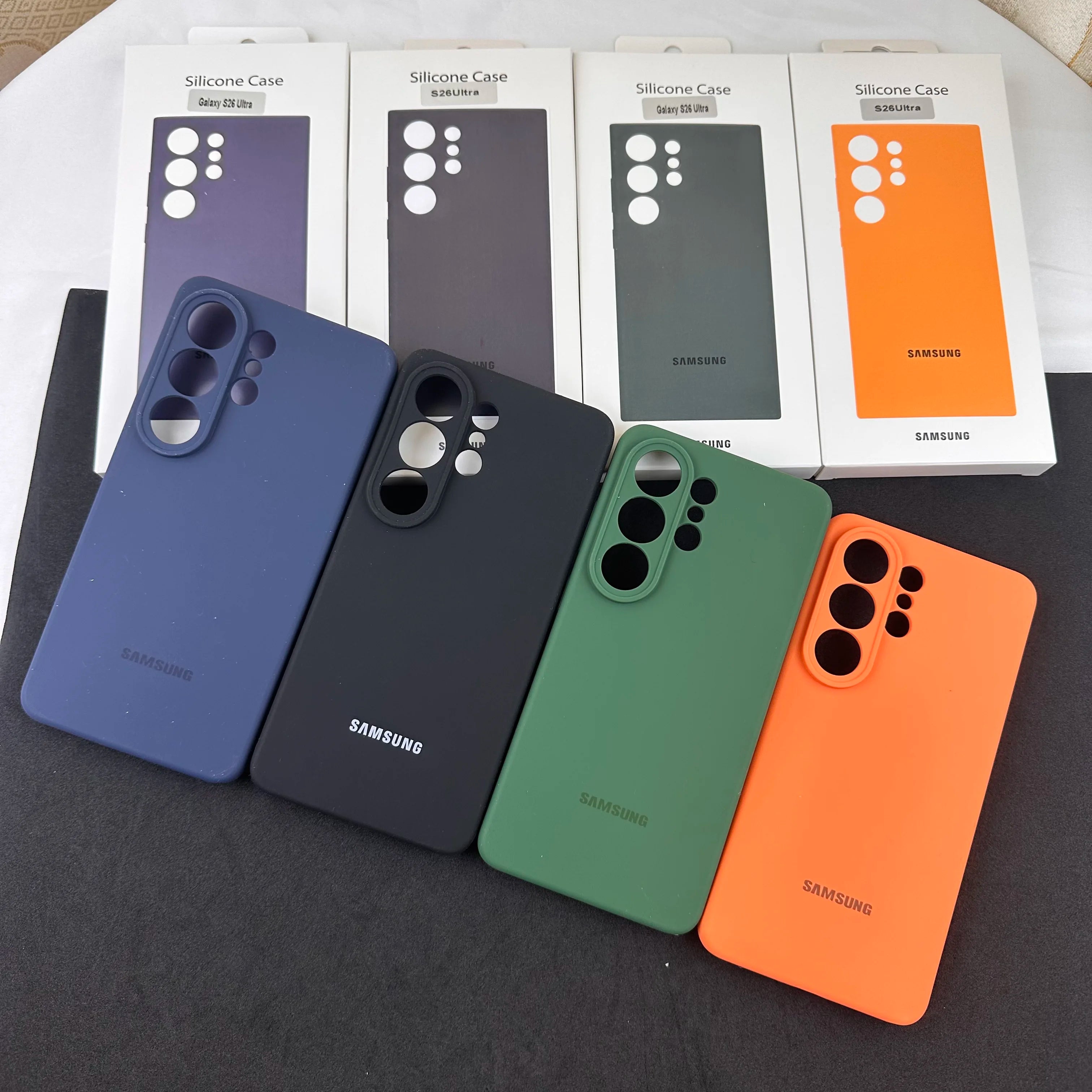 Original Liquid Silicone Solid Color Phone Case For Samsung Galaxy S26+/S26 Ultra/S 26 Soft-Touch Lens Shockproof Bumper Shell