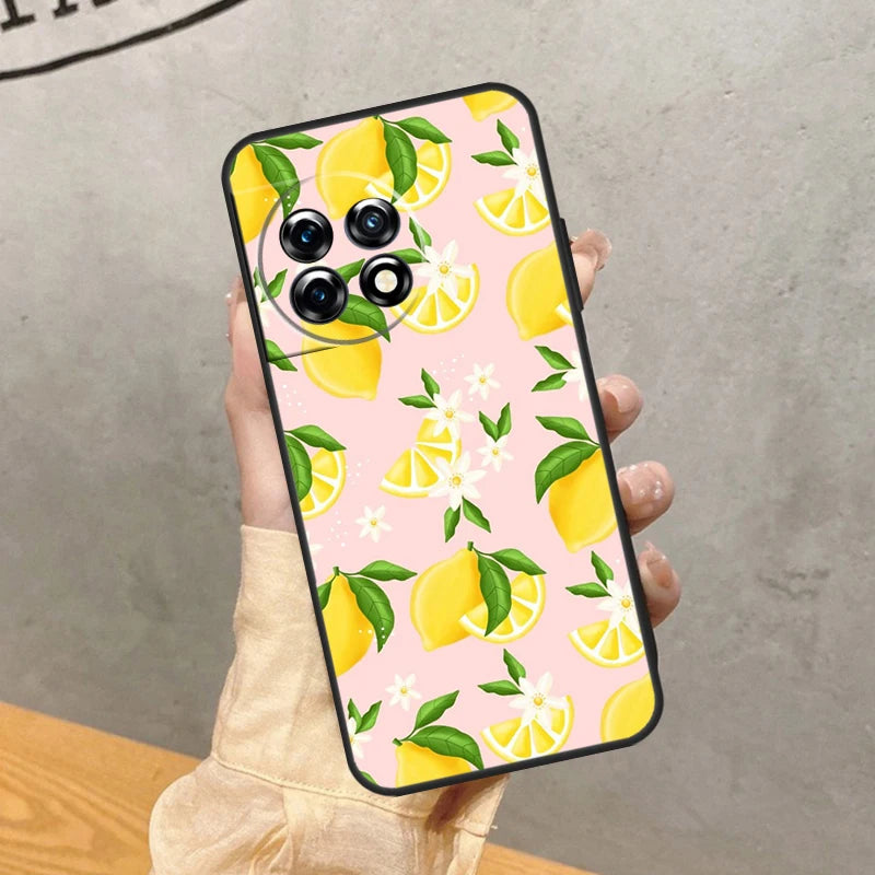 Lemon Fruit Case For OnePlus Nord 5 CE 2 3 4 Lite N20 N30 OnePlus 15 13 12 11 13T 10T 12R 13R 15R Cover