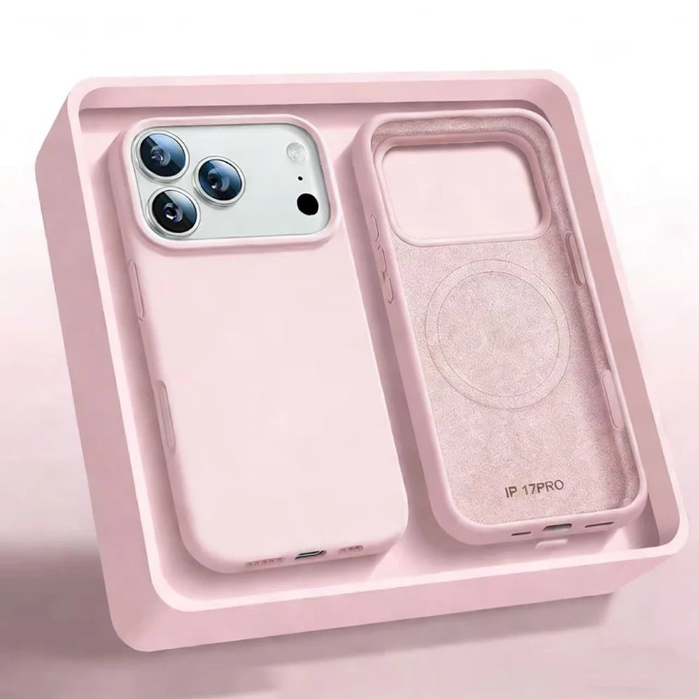 New Liquid Silicone Magnetic For Magsafe Case For iPhone 17 Air 16 15 14 13 12 11 Pro Max Plus Wireless Charge Matte Solid Cover