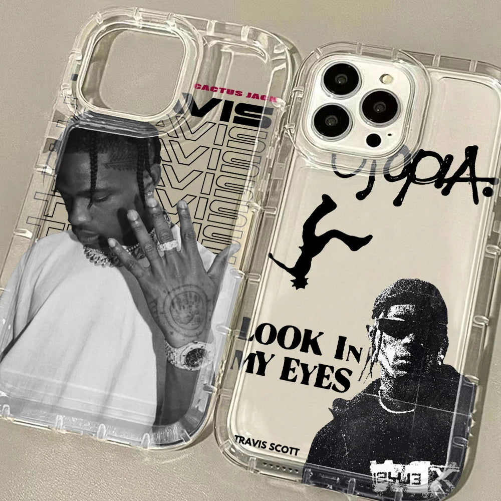 T-Travis S-Scott Cactus Jack Phone Case for Apple iPhone 17 Air 16 15 14 Plus 13 12 11 Pro Max Airbag Anti Drop Cover
