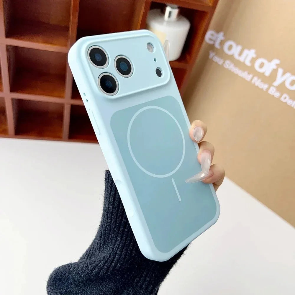 Fashion Soft Liquid Silicone For Magsafe Case For IPhone 17 Pro Max 17Air 17 Shockproof Magnetic Wireless Charge Protect Cover