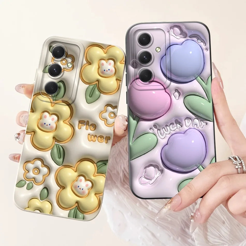 For Samsung Galaxy S23 FE S23 5G Cute Panda Rabbit Cartoon Case For Samsung S 23 23FE Shockproof Soft Silicone Phone Cases