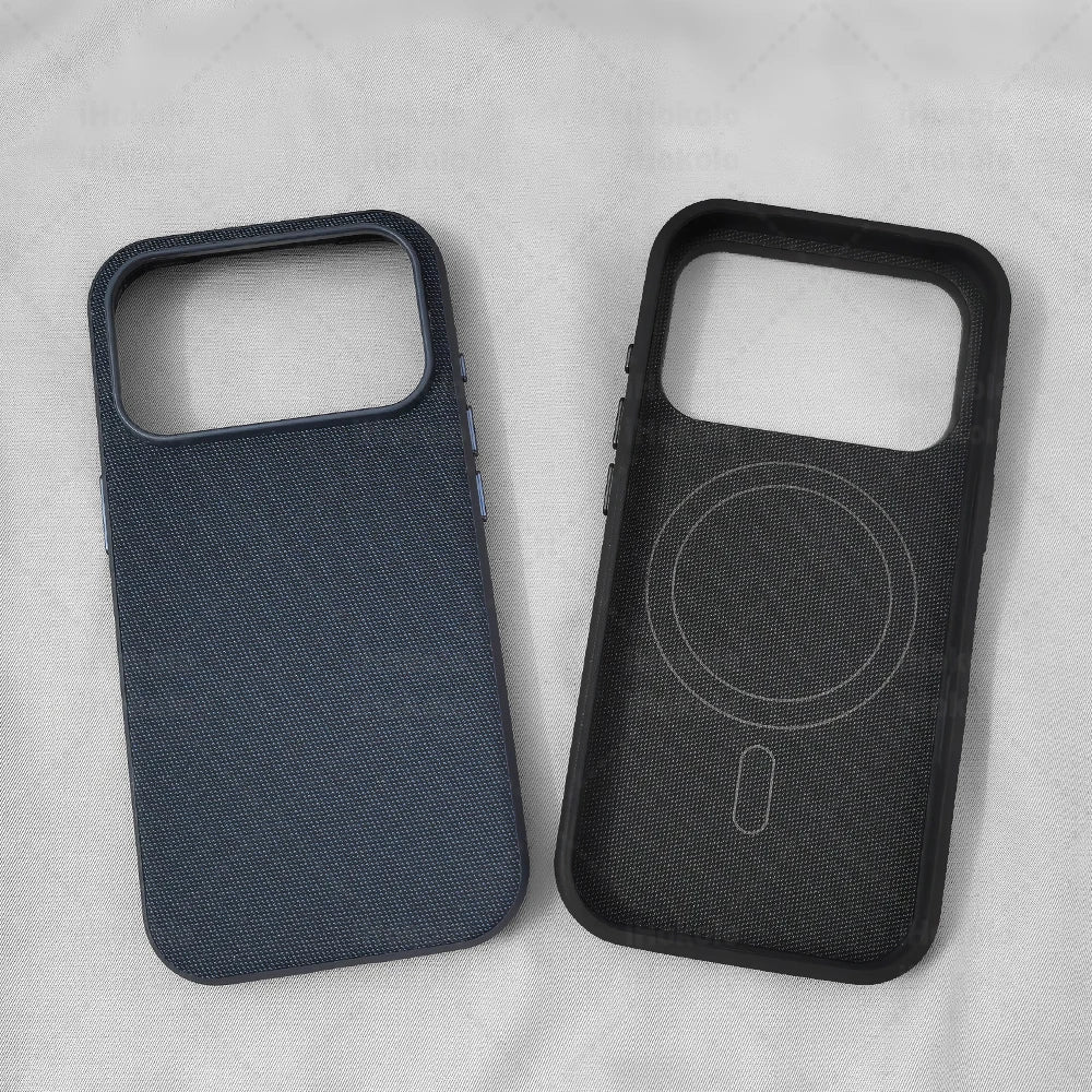 Original Technology Woven Case For IPhone 17 Air 16 15 14 13 Pro Max Camera Control Magnetic Cover For Magsafe Wireless Charging