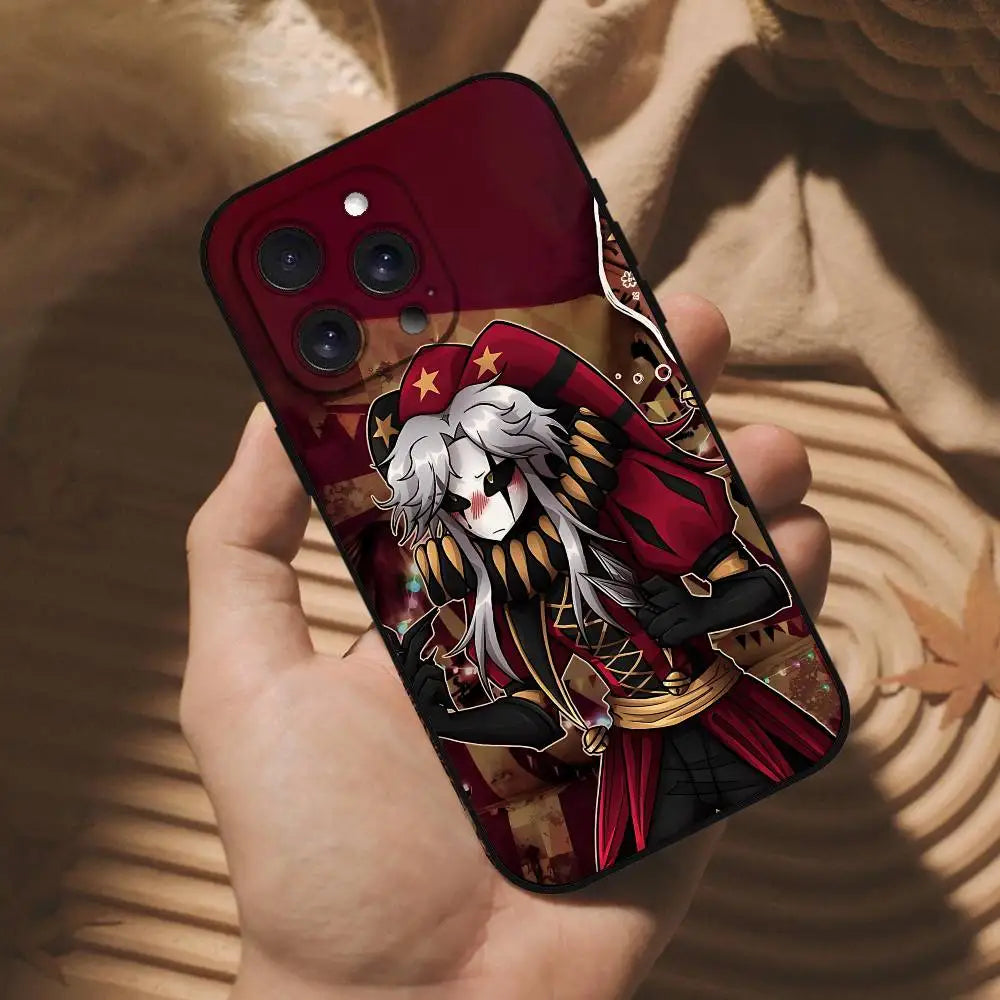 The Freak Circus Pierrot Phone Case For IPhone 17 Pro 15 13 14 16 11 12 Pro Max Plus XR XS X SE Matte Soft Funda Silicone Cover