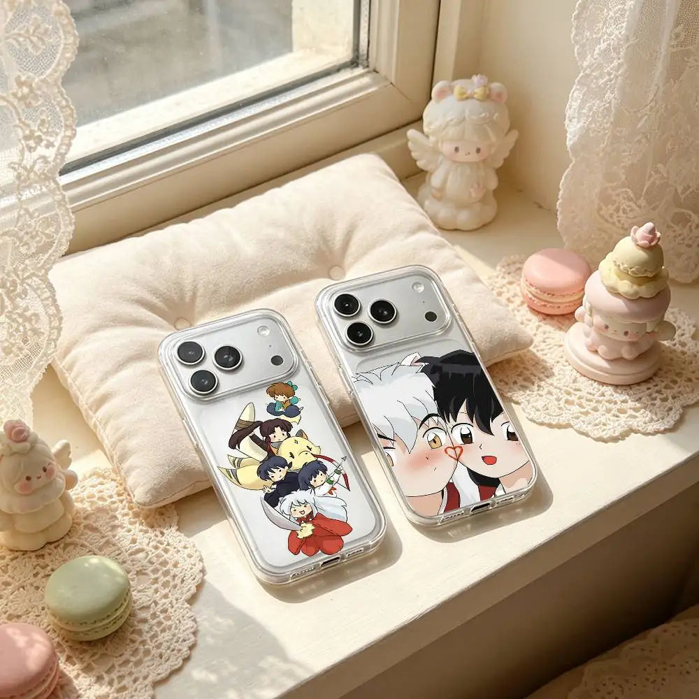 Anime I-Inuyasha Sesshoumaru Phone Case For IPhone 17 16 15 12 11 Pro Max 14 Plus 13 Mini Clear Cover Soft Funda