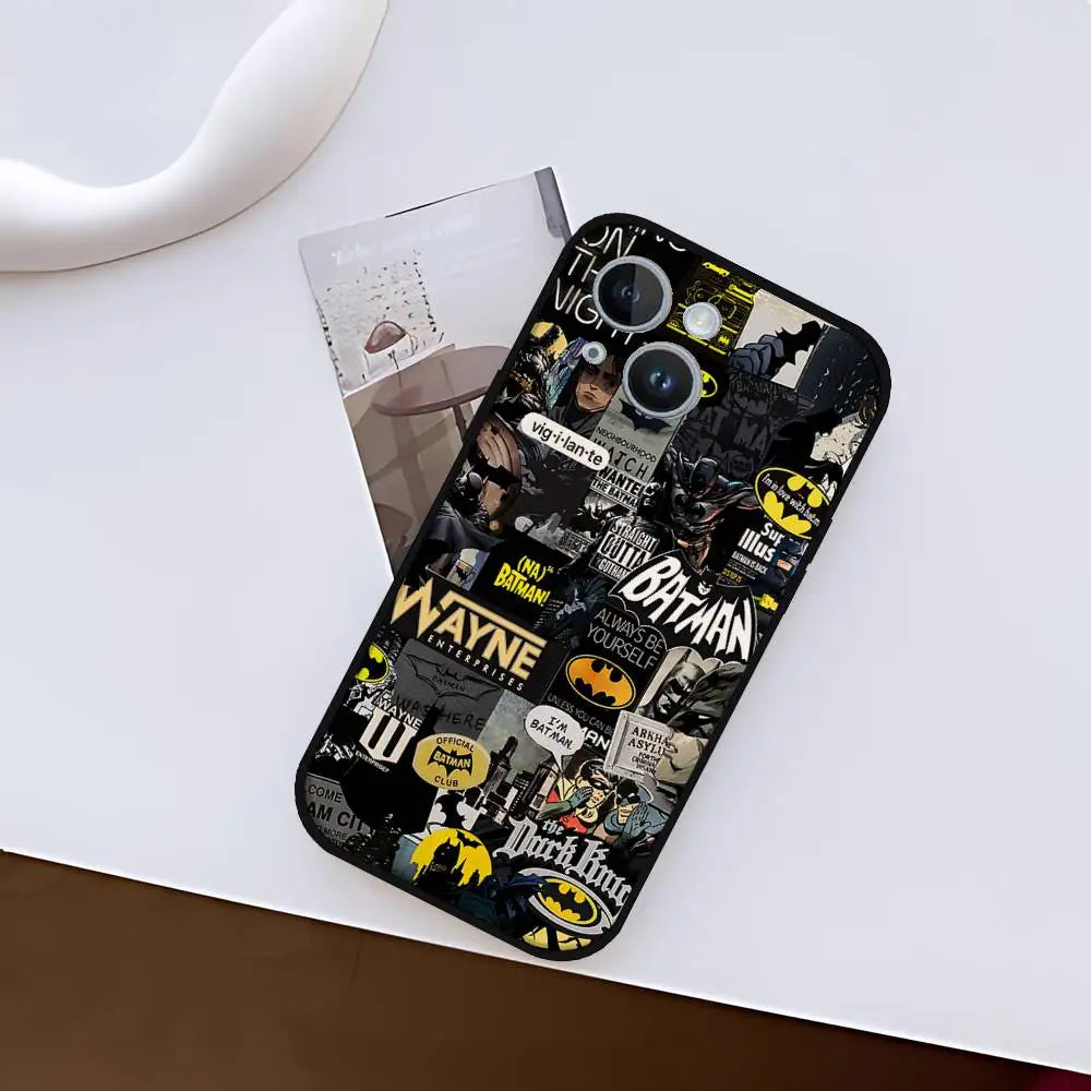 Cool-H-Batmans-S Fashion Phone Case For IPhone 17 15 Pro Max 14 Pro 12 11 13 Mini X XR XS 16 Plus SE Back Cover