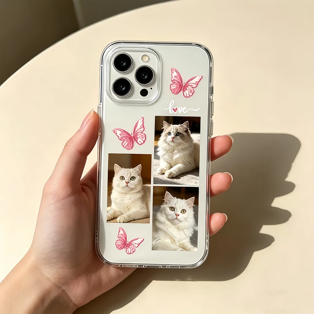 DIY Customized Photo Soft TPU Case For iPhone 17 16 15 14 13 12 11 Pro Max 16e Air Mini SE 2020 2022 XS XR 6 7 8 Plus Back Cover