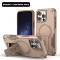 For Magsafe Kickstand Phone Case For iPhone 17 Pro 14 16 15 13 11 12 Pro Max Air Magnetic Wireless Charge Stand Anti-Fall Cover