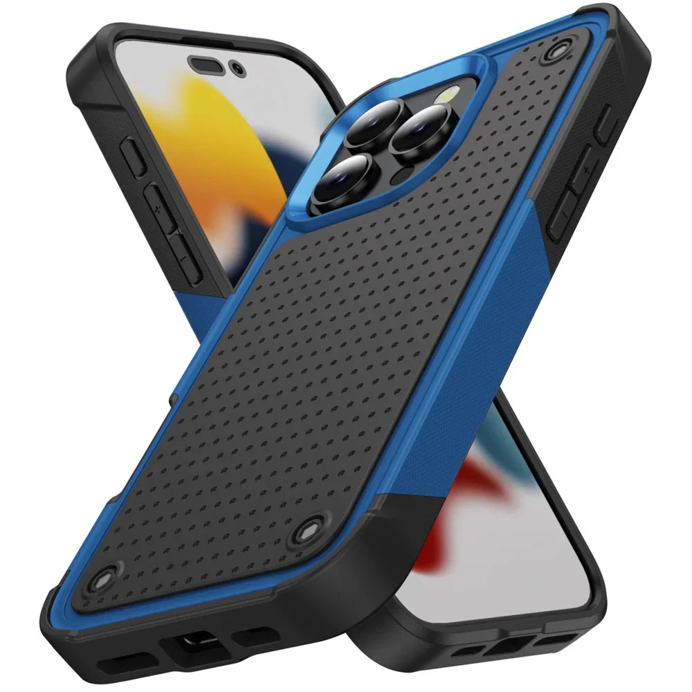 Military Grade Armor Phone Case for IPhone 17 Air 16 15 14 13 12 11 Pro Max Plus 17Pro 16Pro 17Air 15Pro Shockproof Bumper Cover