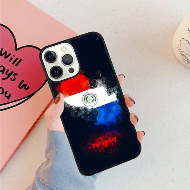 Paraguay Flag Phone Case For iPhone 17 Air 15 16 11 12 13 14 Pro Max Cover For iPhone 17 Air Max Plus coque Fundas Shell