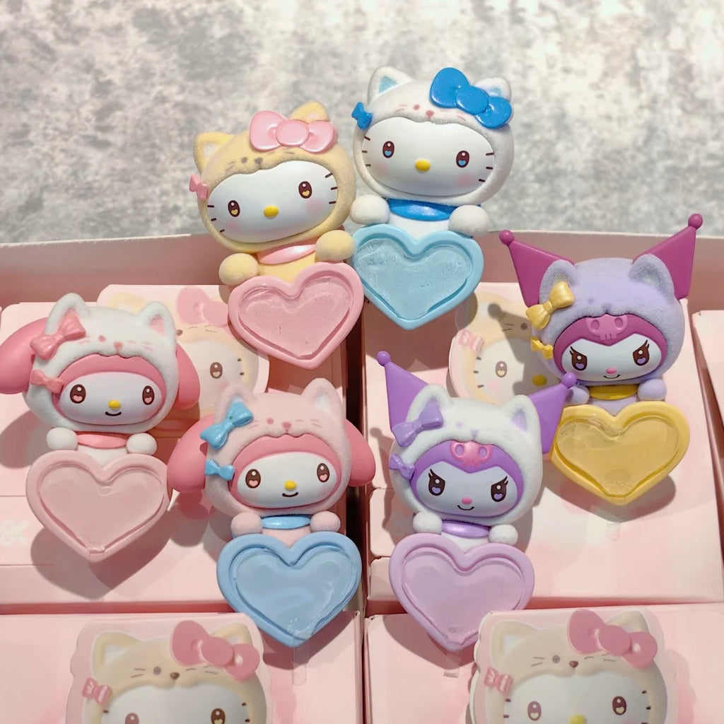 Genuine Sanrio Guardian Meow Group Hipper Series Blind Box Hello Kitty Cute Mini Collection Desktop Ornament Fashion Trend Gift