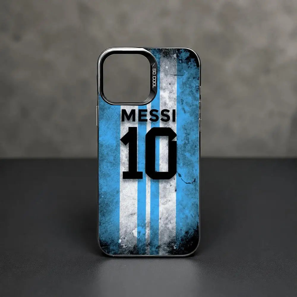 1 Football Star Messi #10 Logo Phone Case iPhone 11/12/13/14/15/16/17 Pro Max Aurora TPU Case Shockproof Slim Stylish Cover