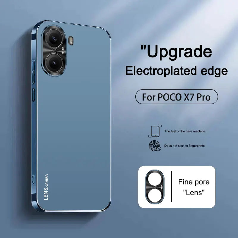 Case For POCO X7 Pro Redmi Turbo4 Electroplated Acrylic Shockproof Lens Full Protection Cover For POCO X7 Pro Redmi Turbo4 Funda