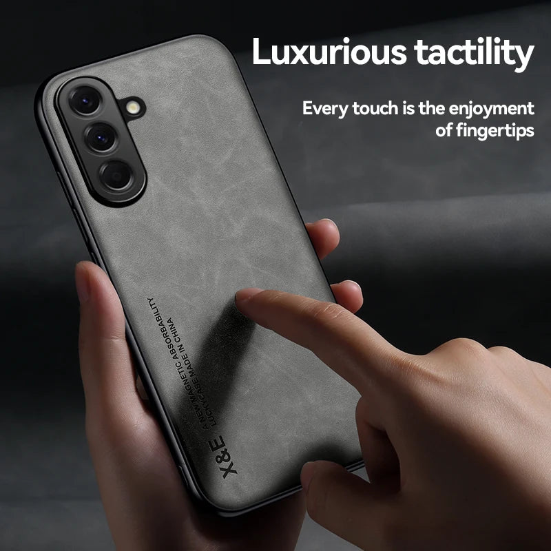 Magnetic Leather Case For Samsung Galaxy A57 A37 5G Shockproof Silicone Soft Case Cover