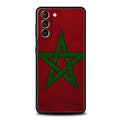 Morocco Flag Passport Phone Case For Samsung Galaxy S24 S23 S22 S20 Ultra S21 FE 5G S10 S9 Plus S10E S8 Note 20 Soft Black Cover