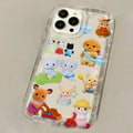 Clmj Vintage Bear Animals Luxury Clear Case for Samsung Galaxy S20 S20 S21 S21 S22 S23 S24 S25 Ultra Plus 5G Airbag Shockproof