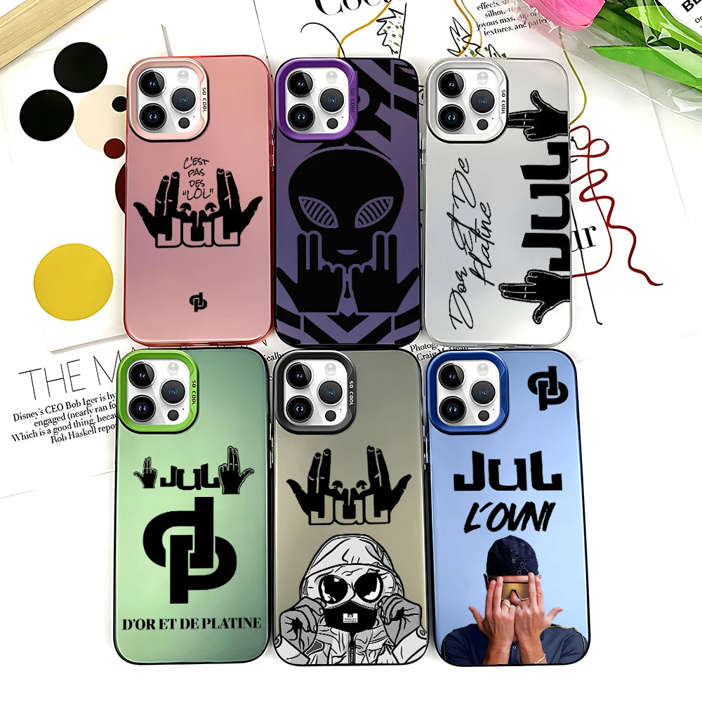 New Fashion Rapper Jul Phone Case For iPhone 17 16e 16 15 14 13 12 11 mini Pro Max X XR 8 7 Air Plus Anti Fall Matte Back Cover