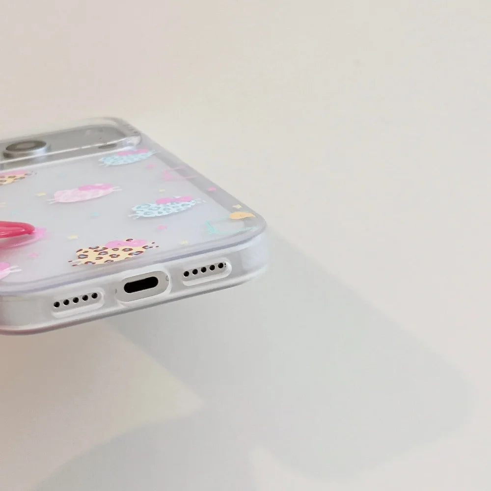 Luxury Frosted Leopard Print Hello Kitty Head Phone Case for iPhone 17 Pro 15 16 Pro Max  Protection Cover Cute Cartoon Funda