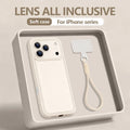 Soft TPU Lanyard Phone Case For iPhone 17 Pro Max 16 14 15 17 Pro 12 13 Pro Max Air 16e 11 Shockproof Silicone Wrist Strap Cover
