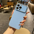 Luxury Large Window Starry Sky Glitter Phone Case For iPhone 17 Air 16 15 14 Plus 13 12 11 Pro Max Solid Color Shockproof Cover