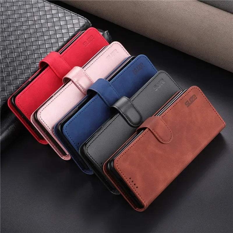EUCAGR Wallet Stand Magnetic Flip PU Leather Case For Samsung Galaxy Z Fold 3 4 5 6 7 Holder Cover For Samsung Z Fold7 6 5 4 3