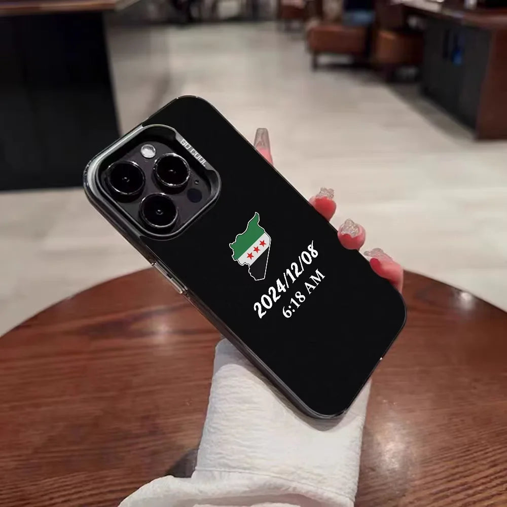 Flag of Syria Phone Case For iPhone 17 Air 16 e 15 14 13 12 11 Pro Max Plus Mini SE 2020 2022 Shockproof Bumper