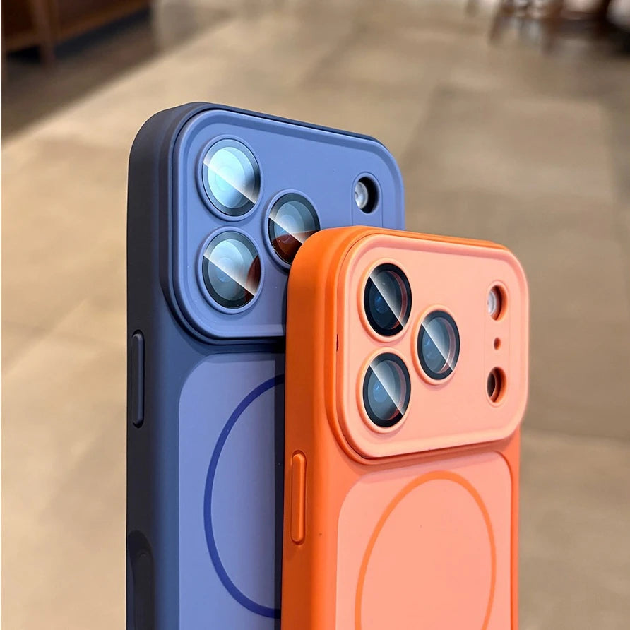 Luxury Matte With Lanyard for Magsafe Case for iPhone 15 16 17 Pro Max 14 Plus 12 11 13 Magnetic Wireless Charging Strap Cover
