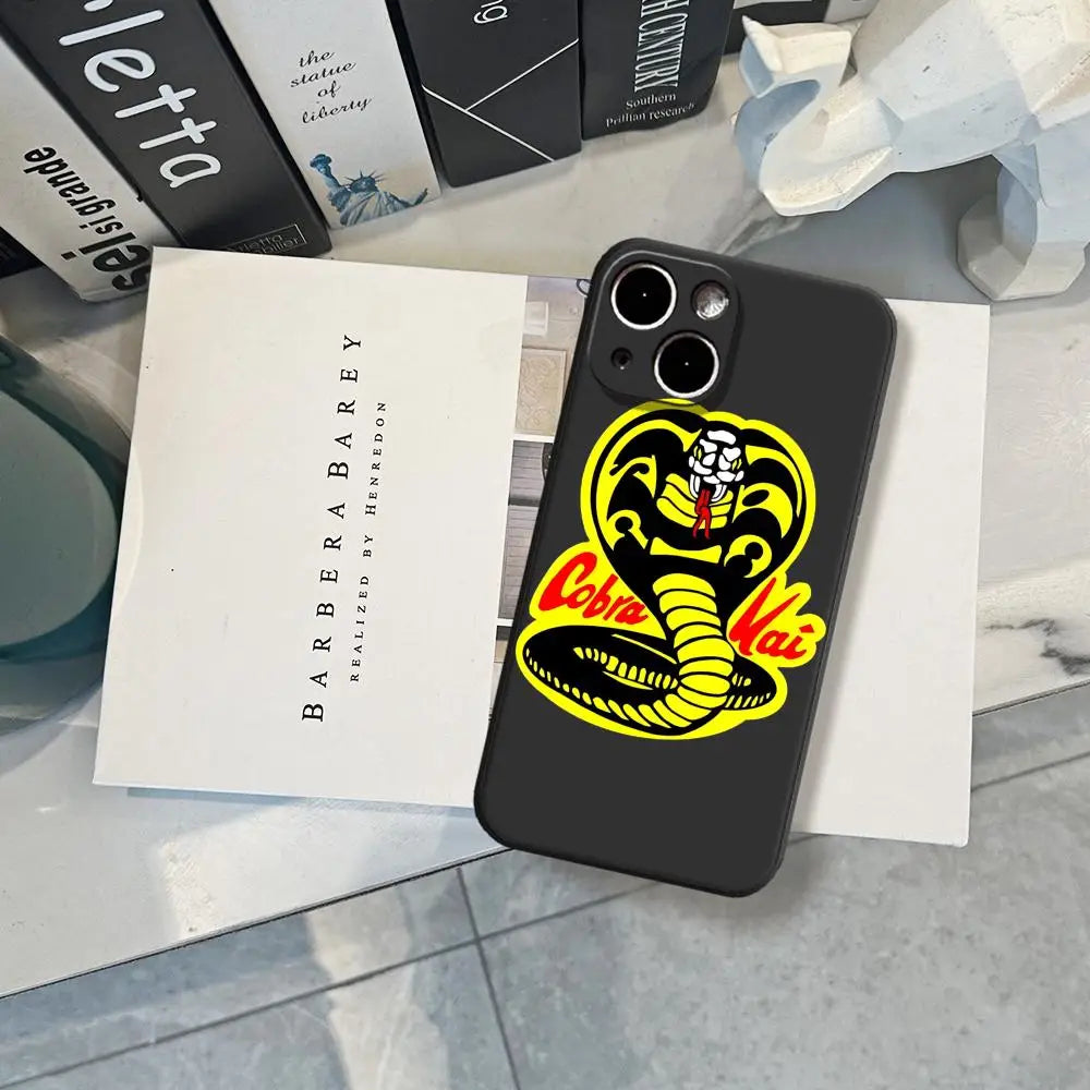 Martial Arts TV C-Cobra K-Kai Phone Case For iPhone 17 Air 16 15 14 Plus 13 12 11 Pro Max 16e Shockproof HD Clear Back Cover